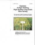 Cypress: A High Yielding, High Quality Long-Grain Rice Variety