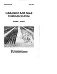 Gibberellic Acid Seed Treatment in Rice (Bulletin #842)