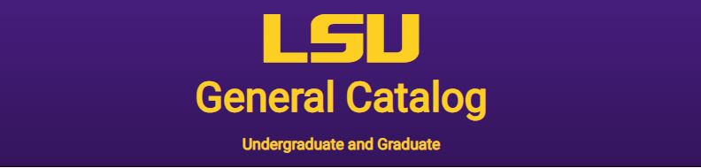 LSU General Catalog