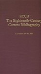 The Eighteenth-Century Current Bibliography (Volume 27) by Kevin L. Cope and Robert C. Leitz III